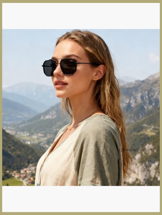 Polarized Pilot Sunglasses Metal Frame UV Protection Driving Travel